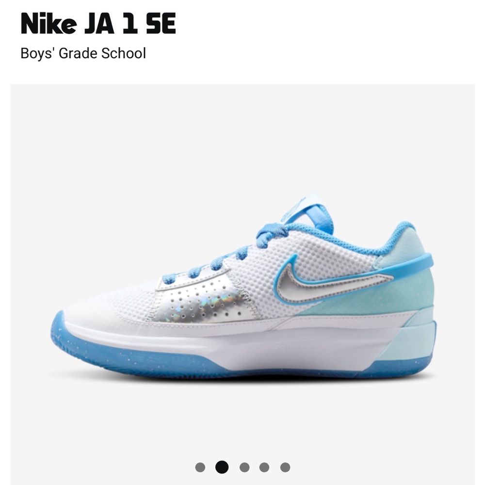 Nike Ja 1 SE (GS) size 6y sneaker